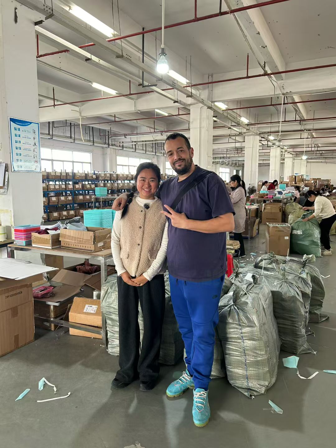Client warehouse tour